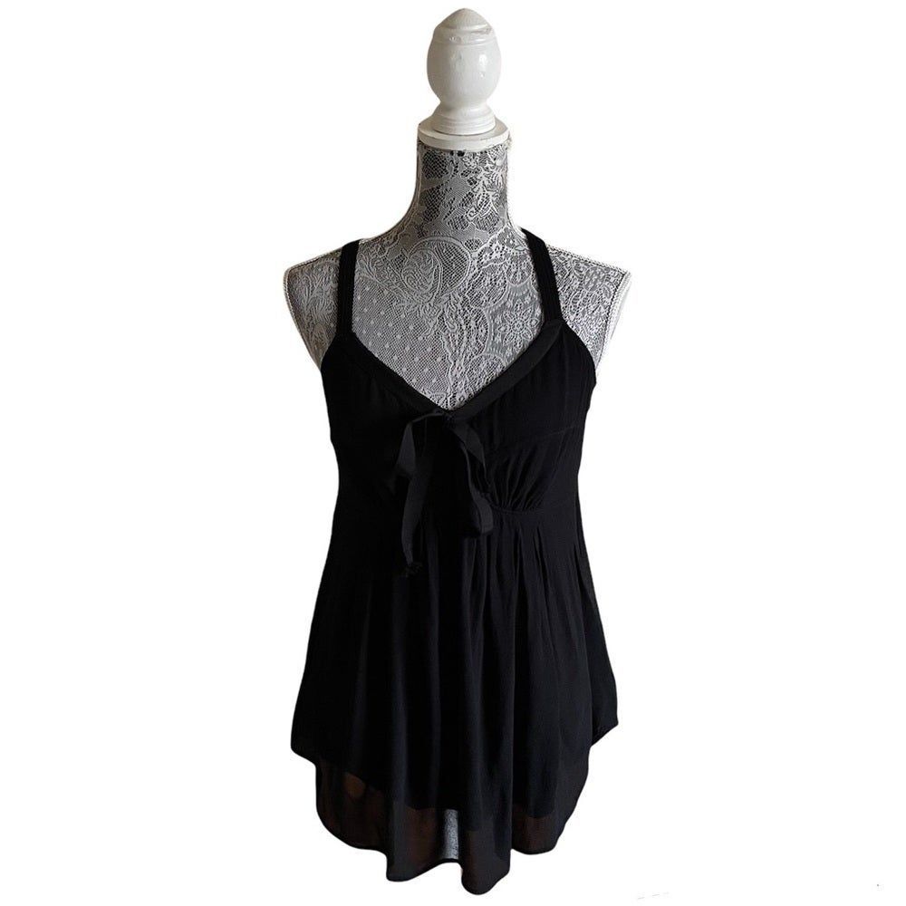 Wrap Designed in London Tank Top Black Size 8 US